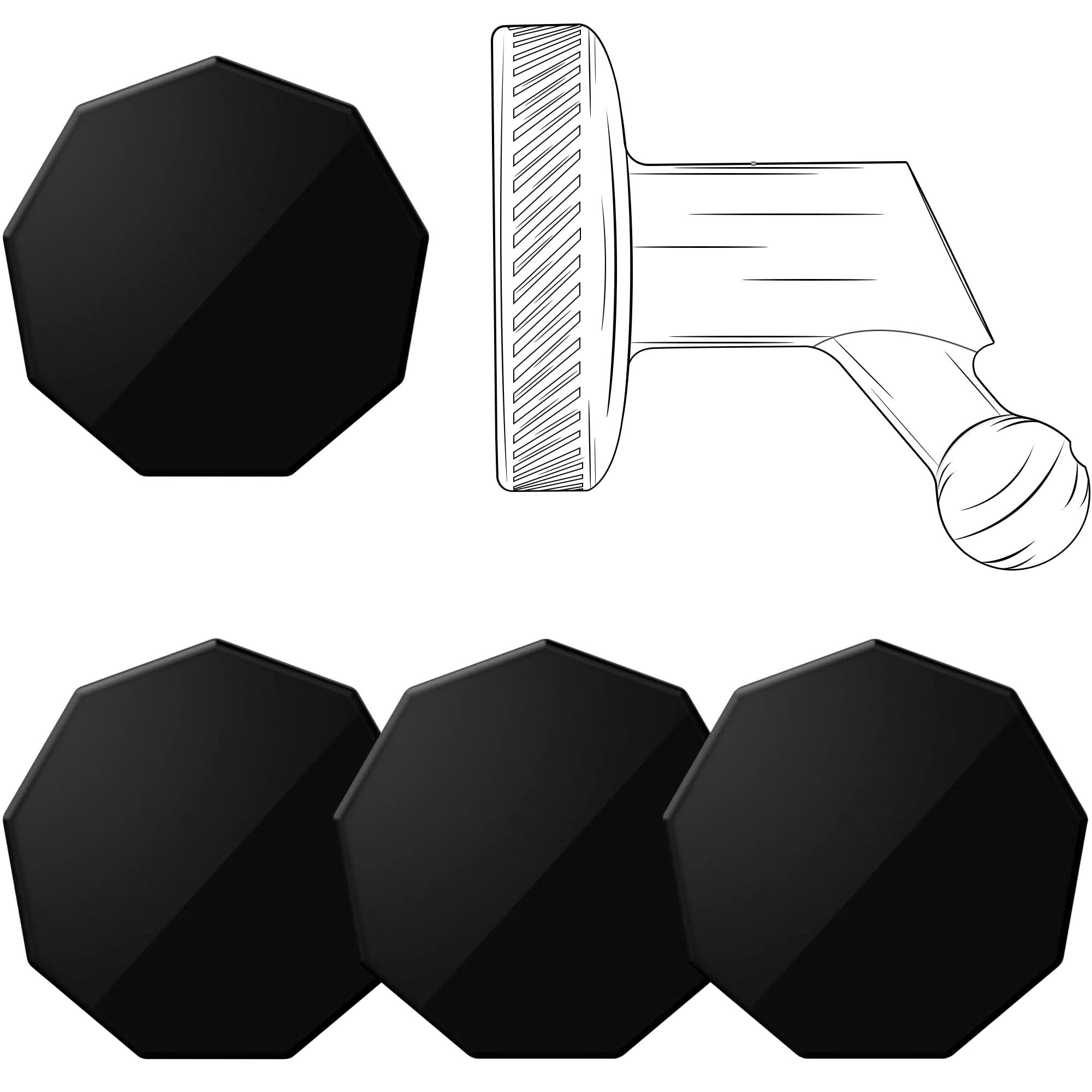 Amazon.com: 4 Pcs Adhesive Piece Magnet Replacement for Garmin Low